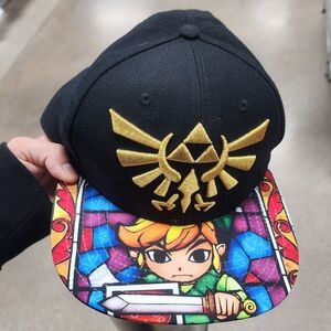 Black and Gold Triforce Snapback Hat